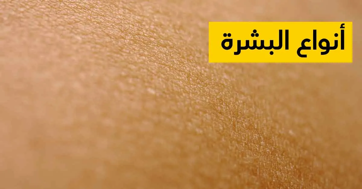 أنواع البشرة